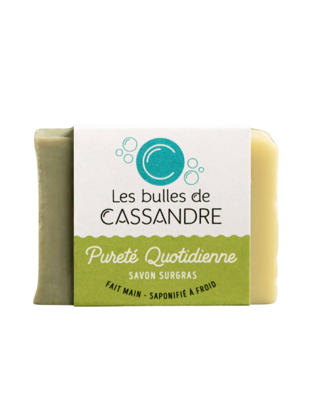 Savon pureté quotidienne à l'argile verte| Les bulles de Cassandre