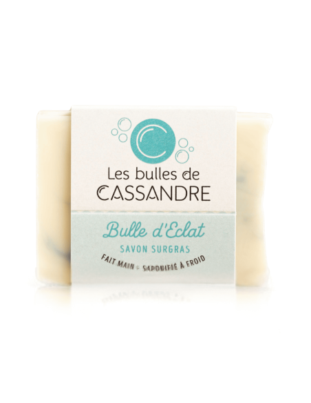Savon bulle d'éclat à l'argile bleue| Les bulles de Cassandre
