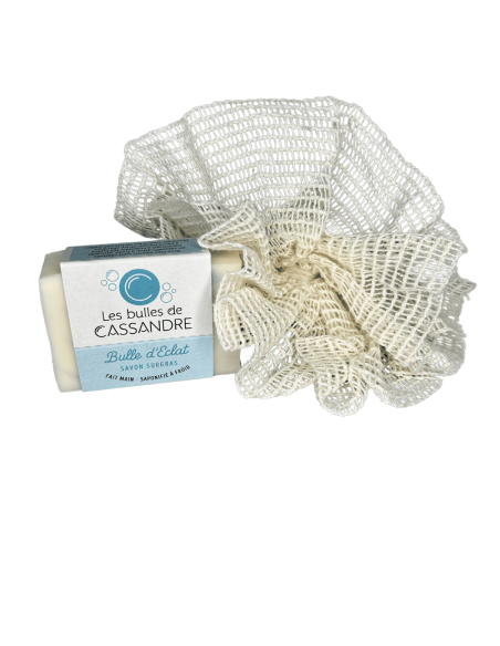 Fleur de douche en ramie | Les bulles de Cassandre