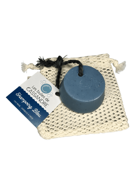 Shampoing bleu pour cheveu blanc et blond | Les bulles de Cassandre